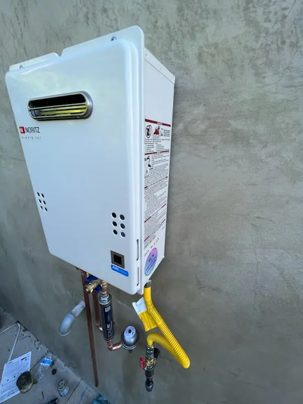 Tankless water heater installation for Brookers Landing homes